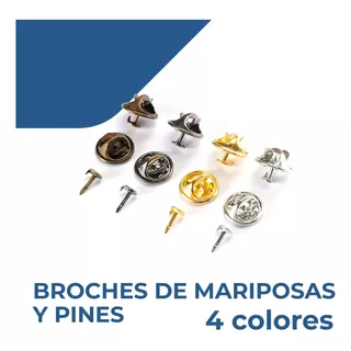 Broches Tipo Mariposa Para Pines Y Condecoraciones (100unid)