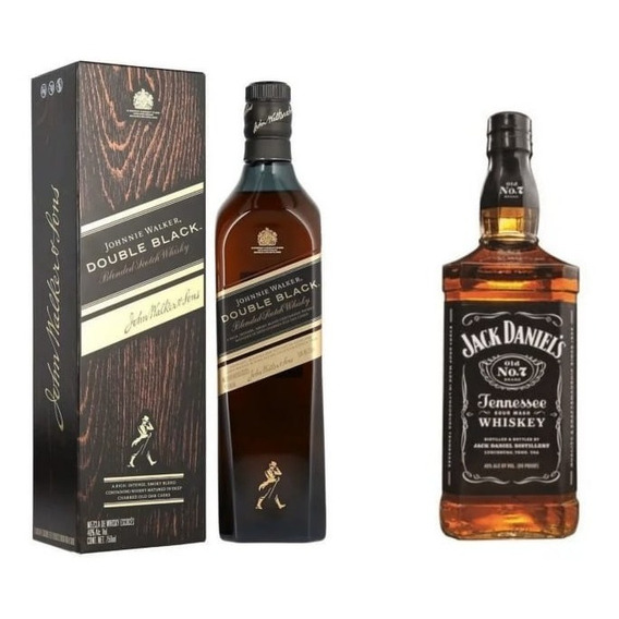 Whisky Jw Double Black  750ml + Jack Daniel´s N°7 750ml