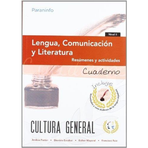 Cuaderno. Lengua, Comunicacion Y Literatura. Resumenes Y Act, De Pastor, Andrea. Editorial Paraninfo, Tapa Blanda En Español