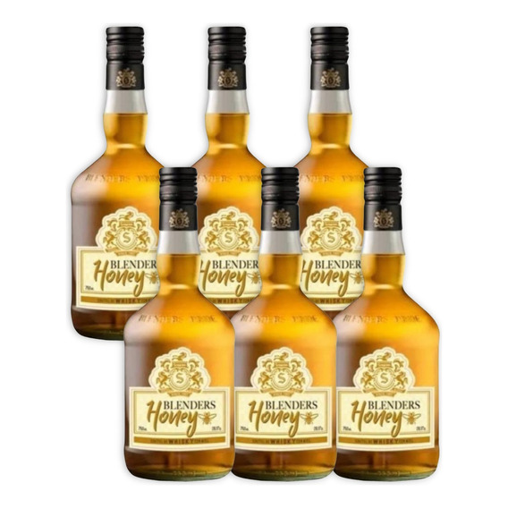 Blenders Licor De Whisky Honey Caja X6u 750ml