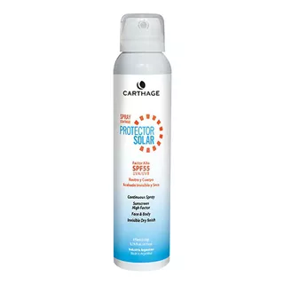 Carthage Protector Solar Spf 55 Aerosol Toque Seco 170ml