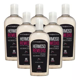 6 Shampoo Crecimiento Anti Caída Reparador Frizz Mujer 7en1 
