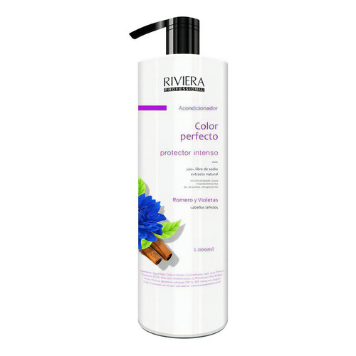  Acondicionador Cabello Teñido Violeta Y Romero Riviera 1l