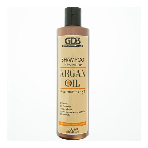 Shampoo Profesional Gd3 Reparador Con Aceite De Argán Vitam