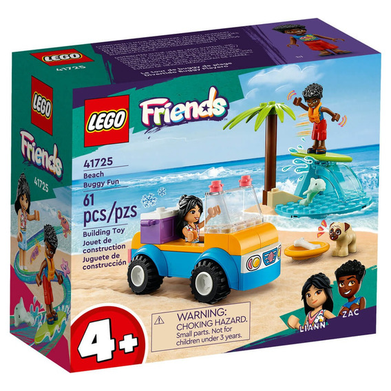 Carrito Lego Friends Fun With Beach, 41725, número de piezas 61