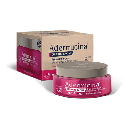 Adermicina Crema Facial Anti-arrugas Acido Hialurónico 90g