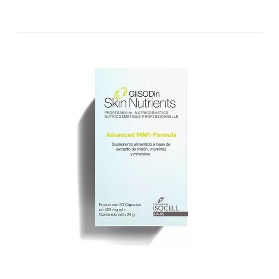 Glisodin Skinnutrients Advanced Inm1 Formula 60caps Tipo de piel Todo tipo de piel