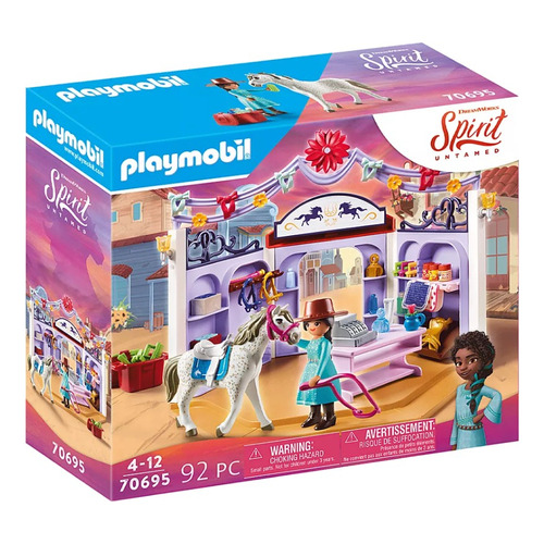 Juego Playmobil Spirit Miradero shop Hípica 92 Piezas 3+