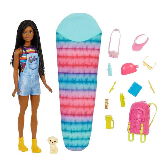 Muñeca Barbie Camping Brooklyn Hdf74 Mattel