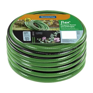 Mangueira Jardim Flex 20 Metros Verde Resistente Tramontina