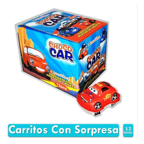 Carritos Con Chocolate Y Sorpresa Choco Car X12 Uds
