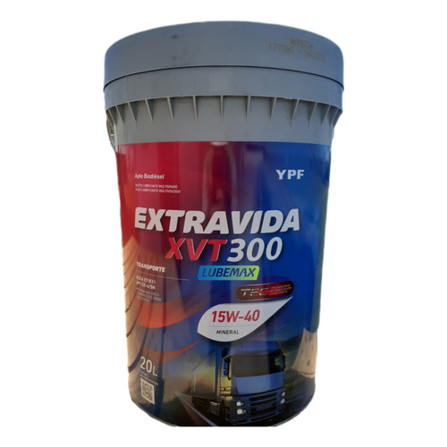 Aceite Ypf Extravida Xv 400 TS 10w40 20l - Semisintetico L Extr