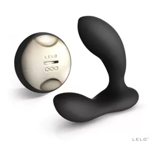 Vibrador Masajeador Prostatico Lelo Hugo Con Control Color Negro