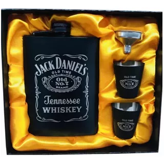 Jack Daniels Caixa Presente Com Garrafa + Drink Shots