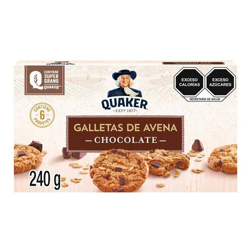 Galleta Quaker Avena Chocolate 154g