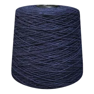 Barbante Colorido Número 6 Fios Para Crochê 1 Kg Prial Cor Azul-marinho
