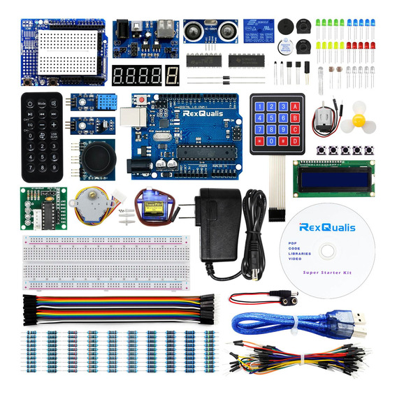 Kit Compatible Con Arduino Uno Con Español Tutorial 