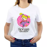 Polera Estampada Dama 100%algodón Angelica Rugrats 454
