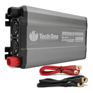 Inversor De Voltagem Tech One 3000w 12v 110v Conversor Usb