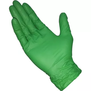 Guantes De Nitrilo Verde Caja 100 Guantes