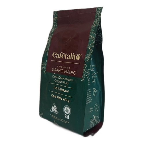 Cafetalito Café Grano Entero 250g Origen Colombia