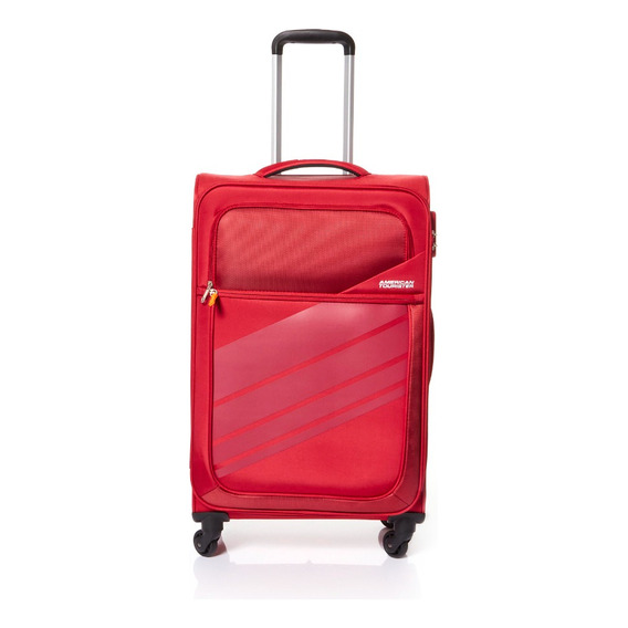 Maleta de viaje American Tourister Red Medium Stirling, color rojo liso