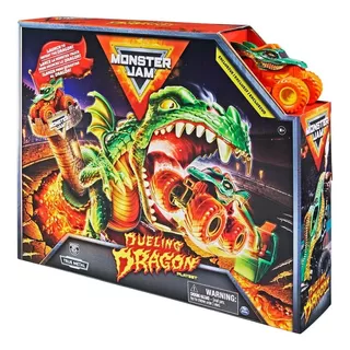 Monster Jam Pista Dueling Dragon Playset - Lanzador Original