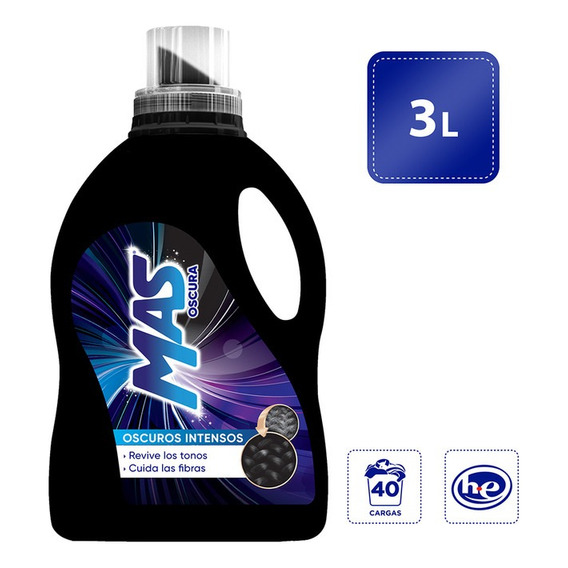 Detergente Líquido Mas Oscura 3l