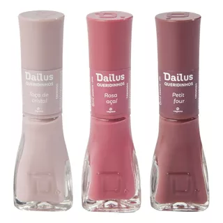 Dailus Kit 3 Esmaltes Tons Nude - Queridinhos