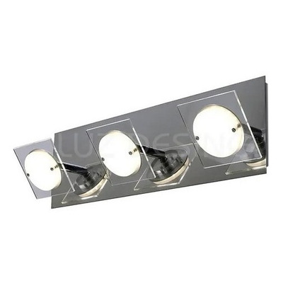 Aplique 3 Luces Led Sun Moderno 30w Pontente Acero