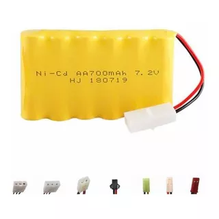 Bateria 7,2v 700mah Aa Para Brinquedos