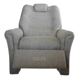 Sillon Reclinable Chenille Relax Premium Descanso Tela