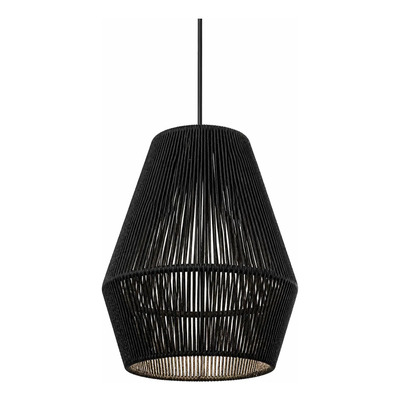 Colgante 1 Luz Hilo Negro 20cm Apto Led Moderno Luz Desing Negro