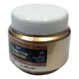 Purpurina Em Pó Extra Fino Gliart Pote De 50g Cor Ouro Velho