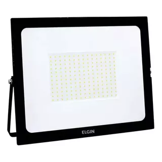 Refletor Led Holofote 50w Resistente Agua Branco 6500k Elgin Cor Da Carcaça Preto Cor Da Luz Branco-frio 110v/220v