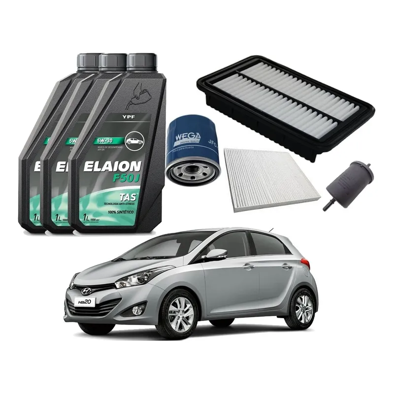 Kit Troca De Filtros Hb20 1.0 2012 A 2015