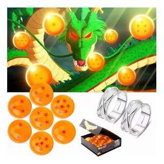 9pz Juguetes De Esferas Dragon Ball + Anillo Goku. Con Caja
