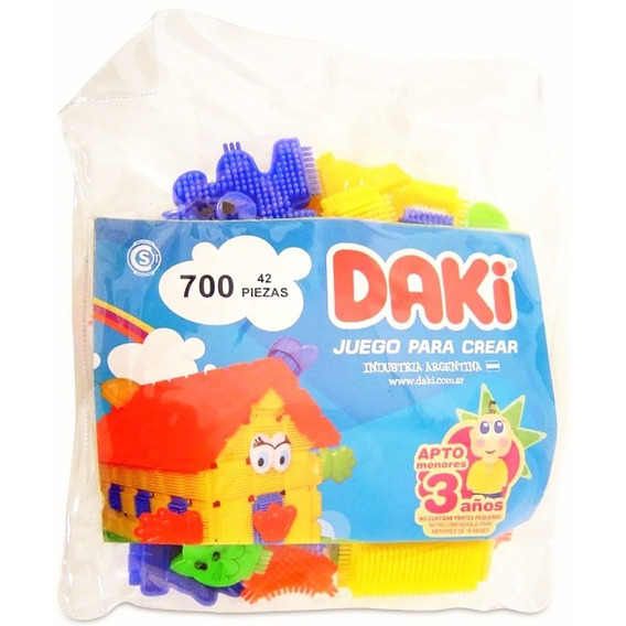 Daki Bolsa 700 Con 42 Piezas Bloques Grandes 