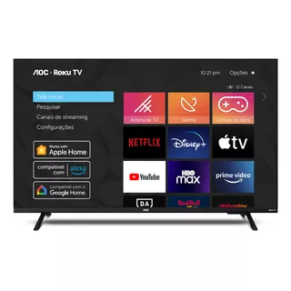 Tv Smart 32 Aoc 32s5135 Hd Roku Borda Ultrafina Google Alexa