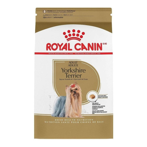 Alimento Royal Canin Breed Health Nutrition Yorkshire Terrier para perro adulto de raza  pequeña sabor mix en bolsa de 3kg