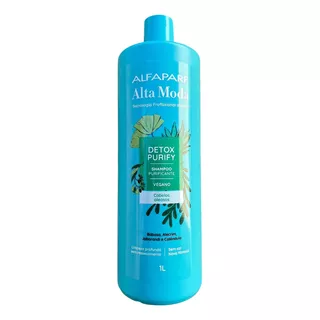  Shampoo Alfaparf Alta Moda Detox Purify Vegano 1 Litro