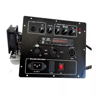 Painel Amplificador Ativador Caixas 1000 Watts Rms Com Usb