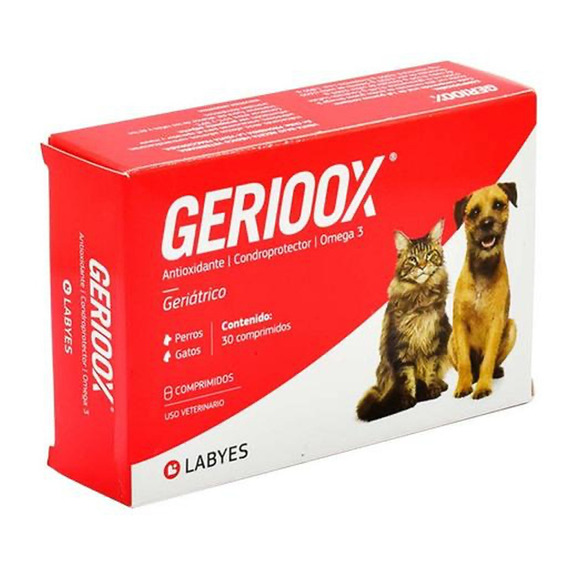Gerioox Suplemento Vitamínico Para Perro Y Gato Senior 30 Tabletas Labyes