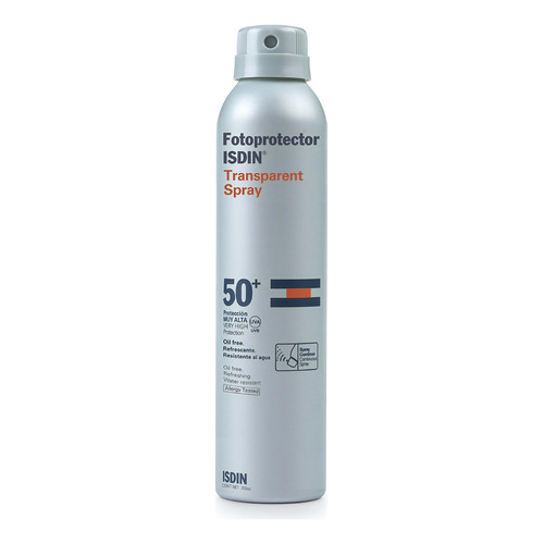 Protector solar  Isdin  Transparent Spray 50FPS  en spray 200mL