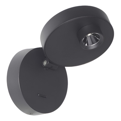 Aplique Led Coastal-ap-ng Móvil Negro 3000k Diseño Gmg 