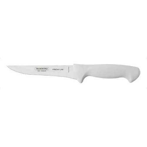 Cuchillo Tramontina Premium para huesos de acero inoxidable de 5", color blanco