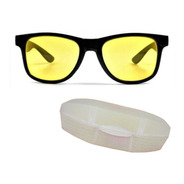 Óculos Lentes Amarela Visão Noturna Unissex