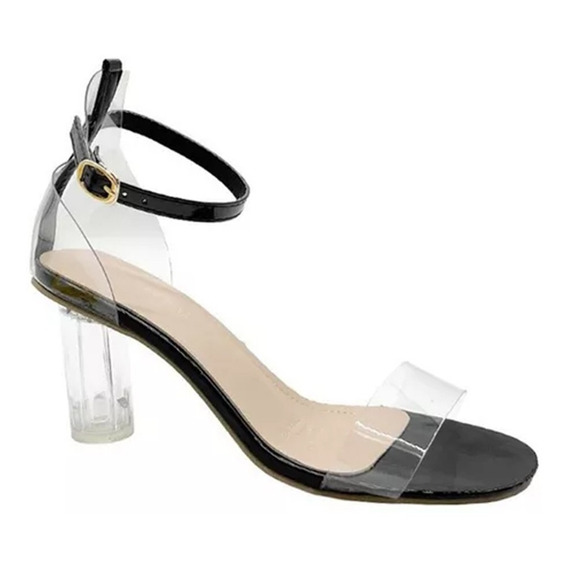 Zapato De Tacón Miveni Transparente Prémium Para Mujer