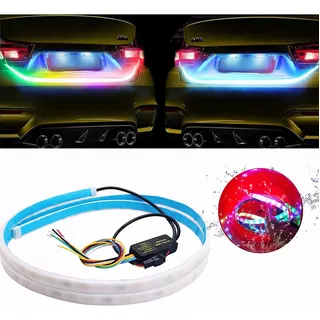 Tira Led Cajuela Auto, Stop Drl Secuencial Rgb Color Tunning