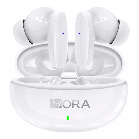 Audífonos In-ear Inalámbricos 1hora Aut205 Blanco Auriculares Inalambricos Bluetooth 5.3 Con Microfono